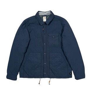 Relwen Quilted Jacket Navy Blue, Green Lined Sz 2XL Huckberry Military Insulated